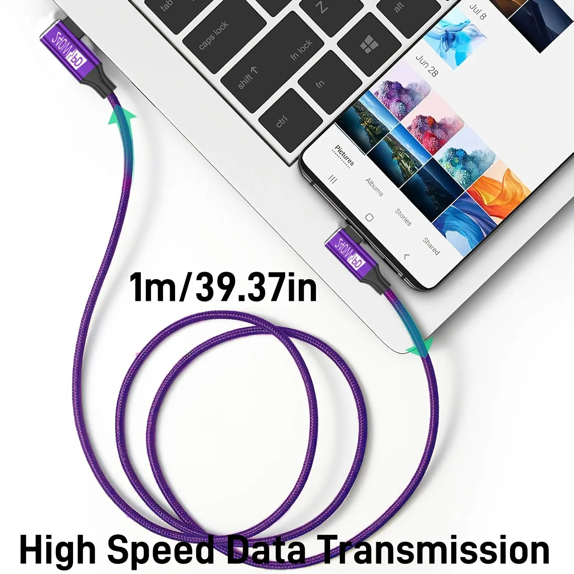 Durable Purple USB-C Charging Cable | Fast & Versatile Connectivity