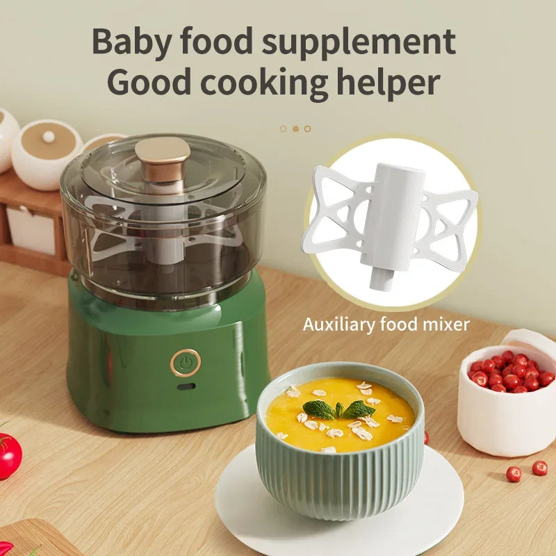 Mini Wireless Electric Garlic Press | Dual Purpose Food Shredder