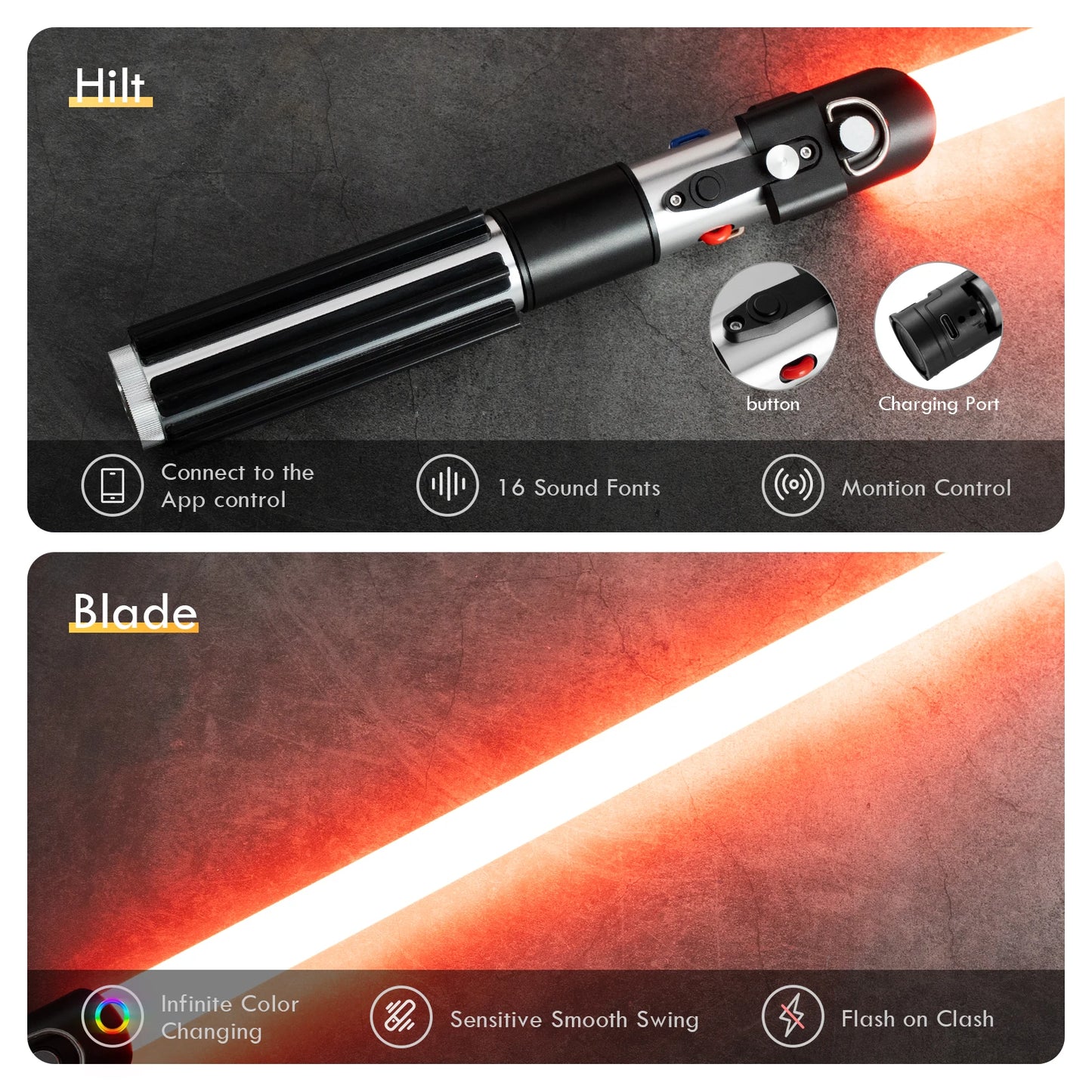 Elite Sith Lord Lightsaber | Stunning LED Duel Ready Design