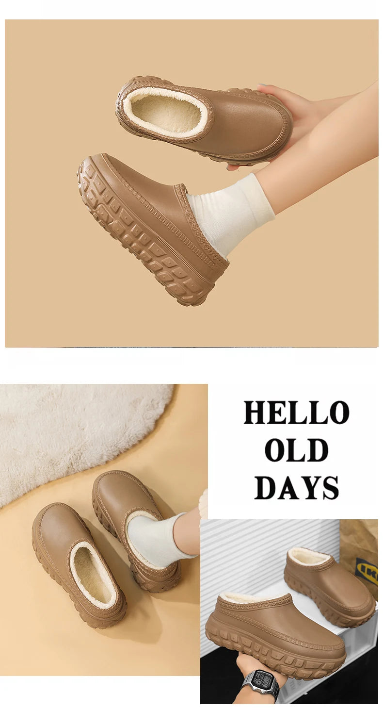 Couples Plush Cotton Slippers | Cozy Winter Indoor Shoes