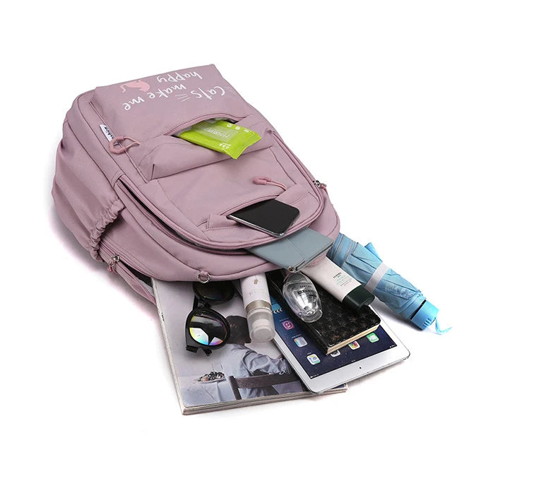 Stylish Pink School Backpack for Girls | Fashion Meets Functionality