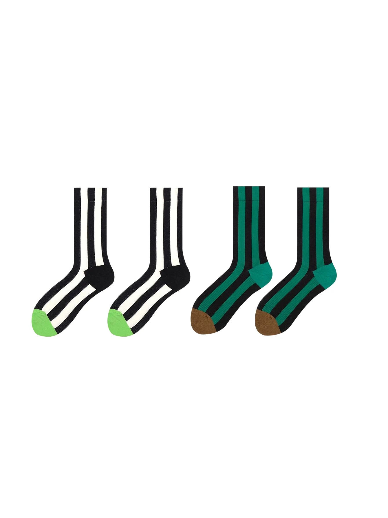 Unisex Trendy Contrast Stripes Mid Tube Socks for Every Occasion
