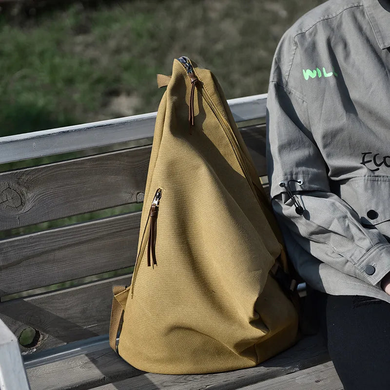 Large Capacity Canvas Backpack for Travel & Commute | Stylish & Versatile