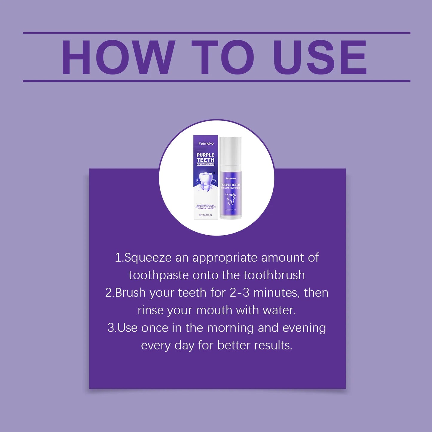 Premium Purple Toothpaste | Fresh Breath & Gentle Care