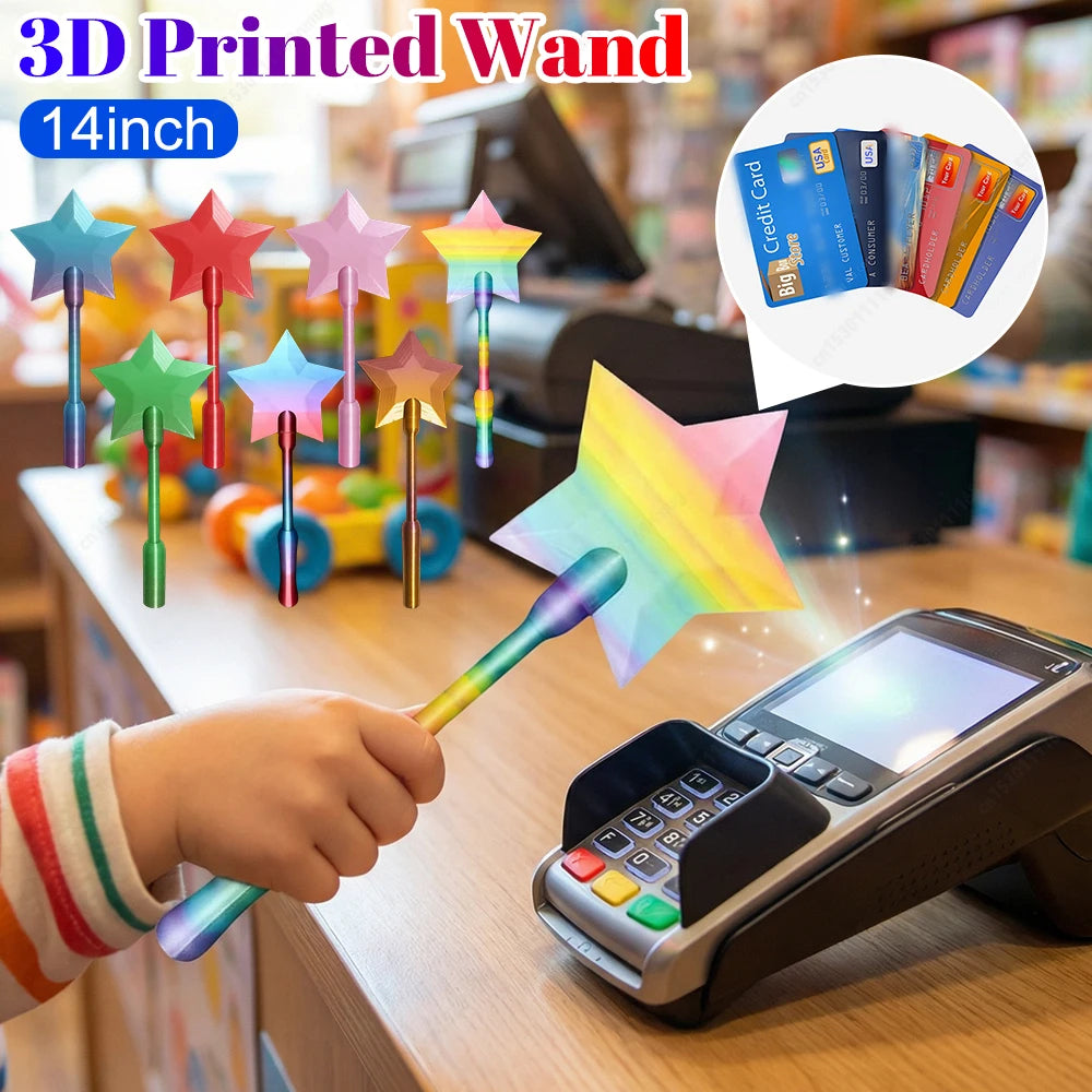 3D Printed Wand Tap To Pay Card Holder | Fun Payment Accessory