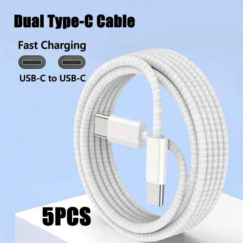 5PCS 60W USB C Cable | Fast Charger & Data Transfer Cord