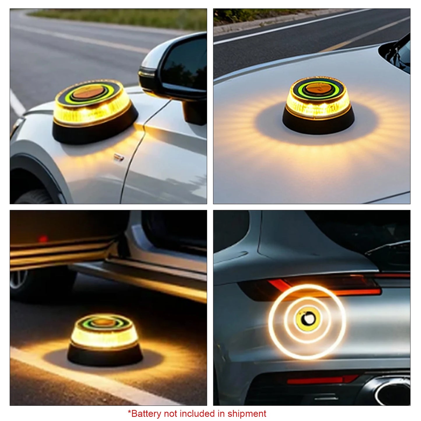 2 Light Modes Car Emergency Beacon Light for Safety Alerts