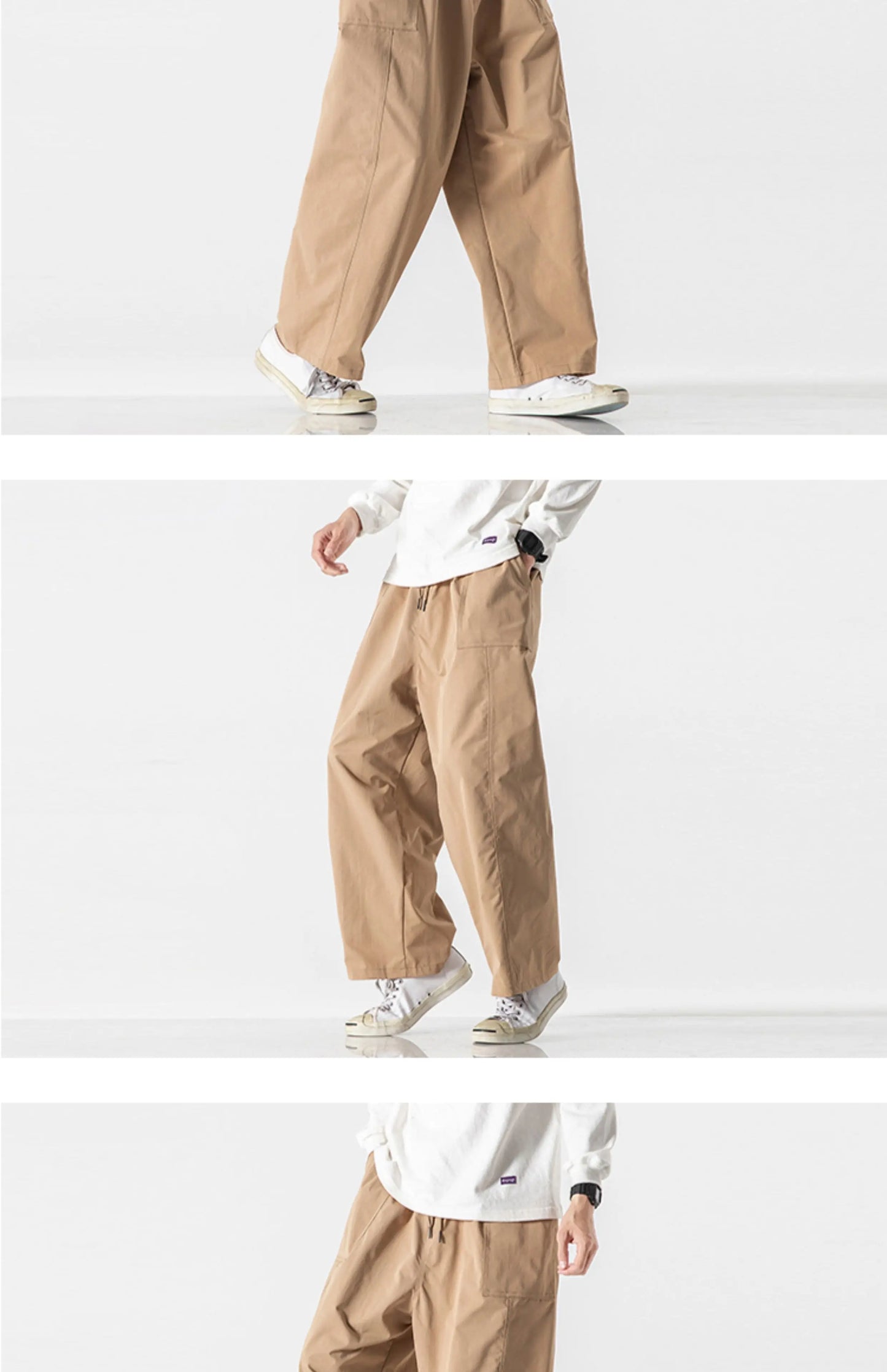 Men's Casual Wide Leg Pants | Lightweight Thin Joggers