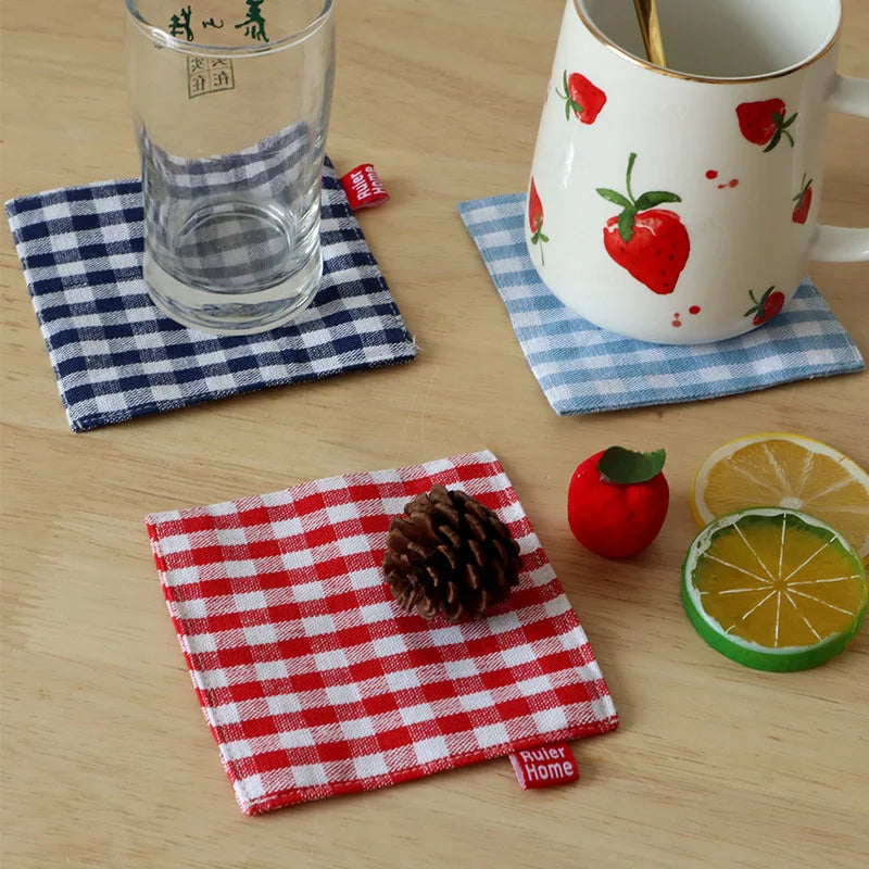 Eco-Friendly Pure Cotton Coaster & Placemat Set | Elegant Kitchen Decor