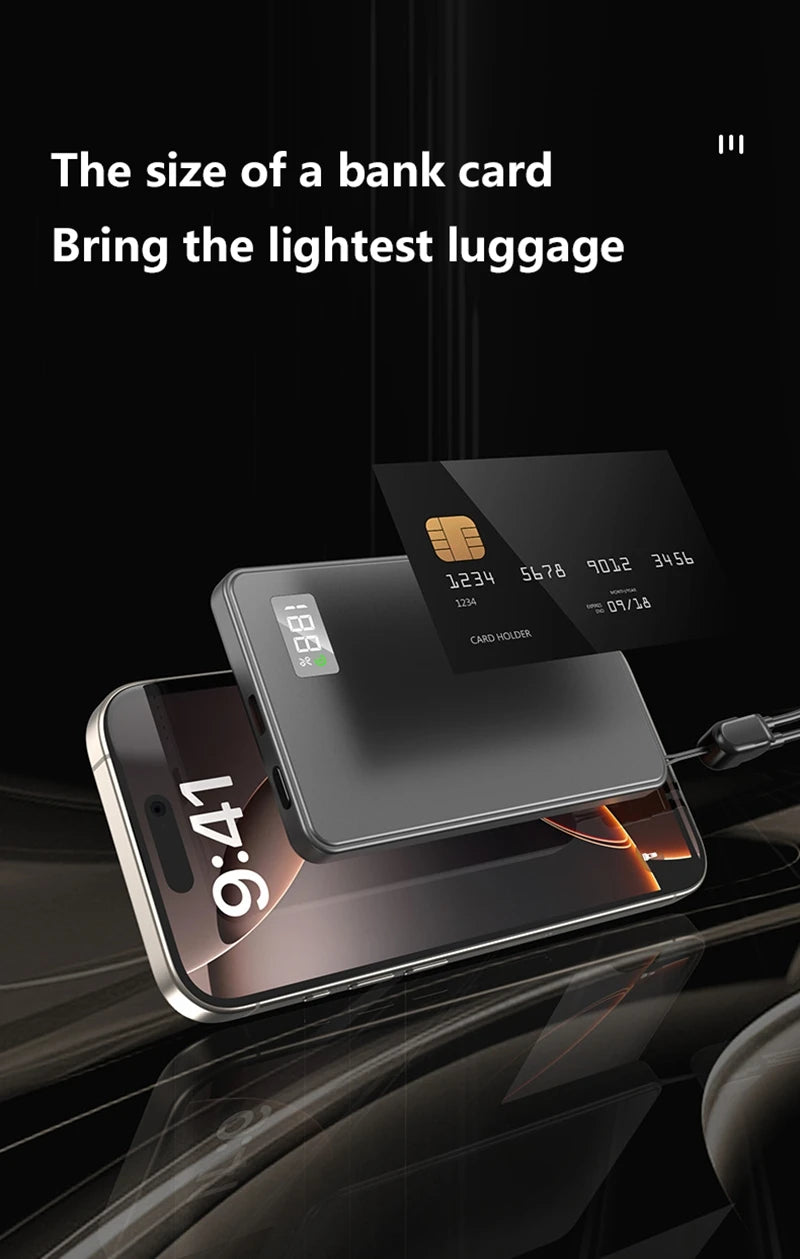 50000mAh Magnetic Wireless Power Bank | Fast Charging External Battery