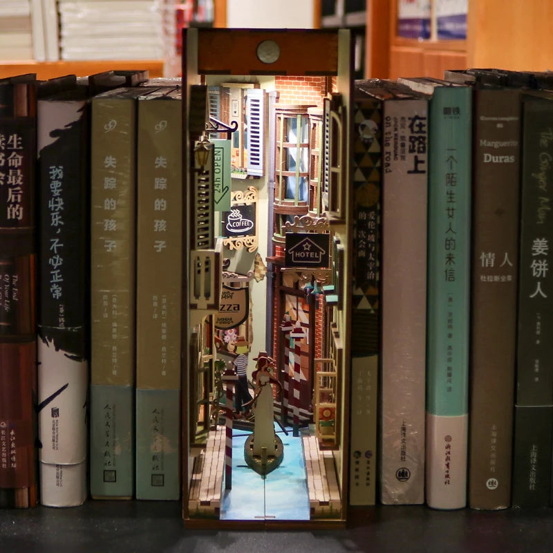DIY Wooden Book Nook Kit | Cathedral-Inspired Bookend Decor