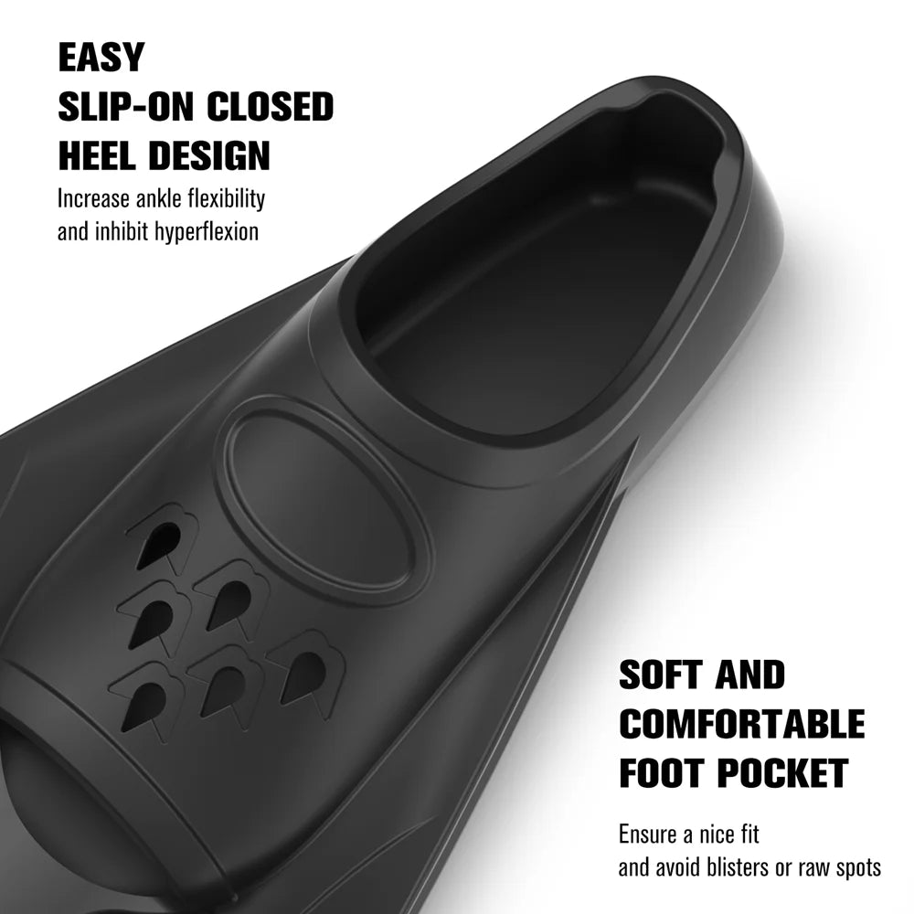 Comfortable Silicone Swimming Fins for Snorkeling & Swimming