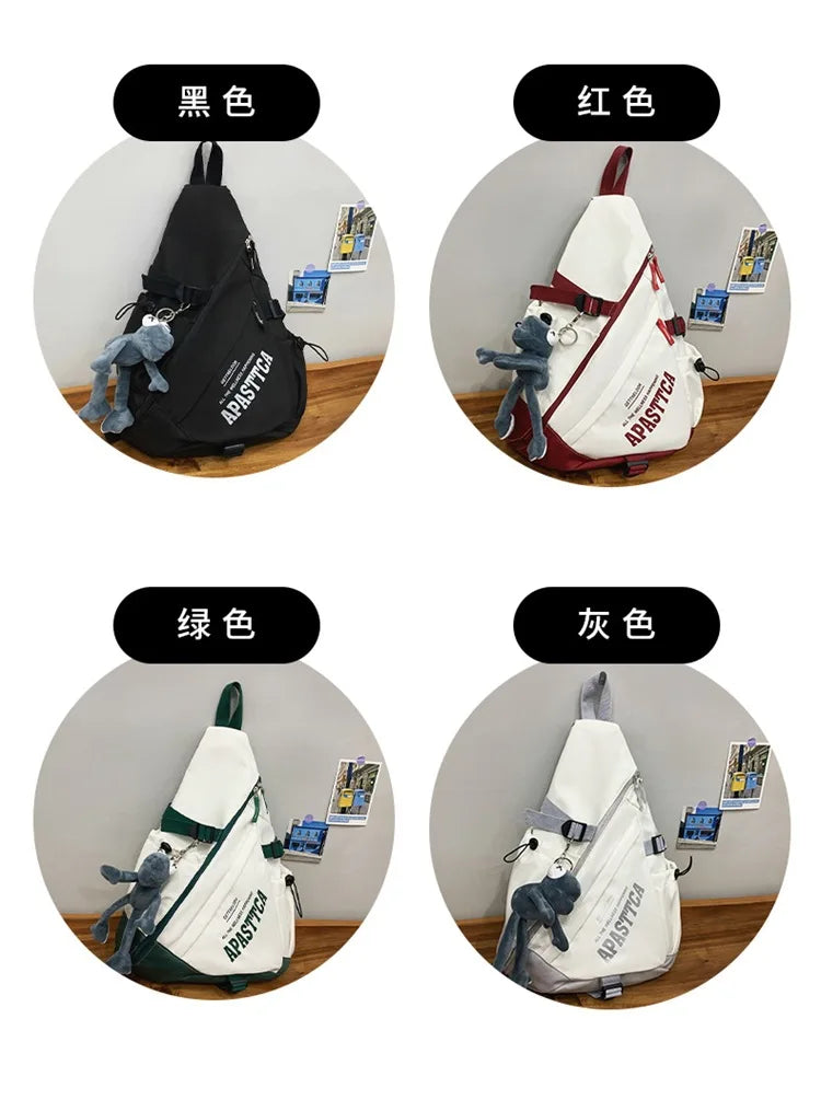 Outdoor Motorcycle Sport Travel Crossbody Bag Tactical Multifunction Waterproof Single Shoulder Backpack Unisex Casual Chest Bag