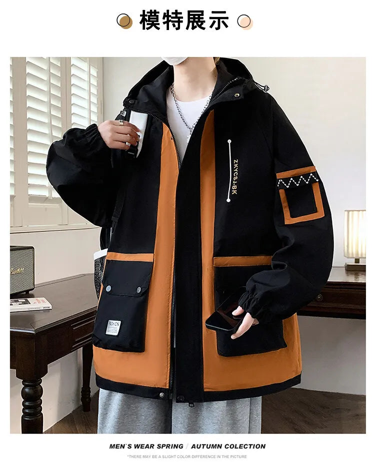 Classic Men's Hooded Casual Jackets | Stylish Windproof Coats