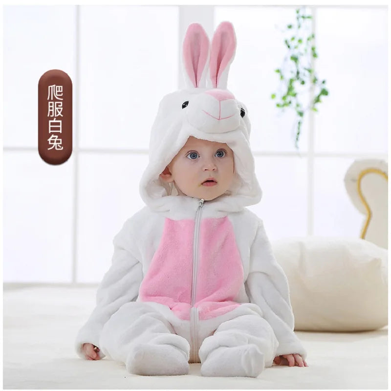 Cozy Baby Rompers | Adorable Winter Hooded Jumpsuits for Kids