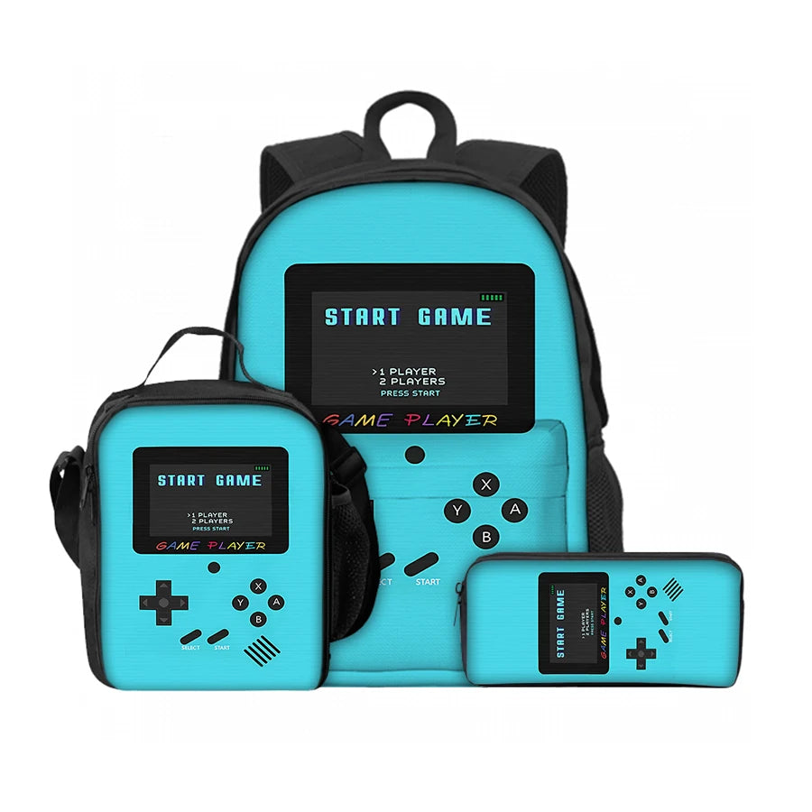 3 Pcs Set Stylish Games Console Bags for Kids | Fun & Versatile