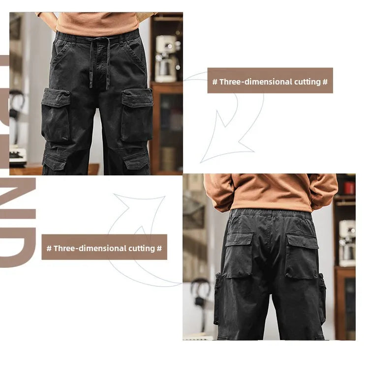 Versatile Men's Cargo Jogger Pants for Outdoor Adventures