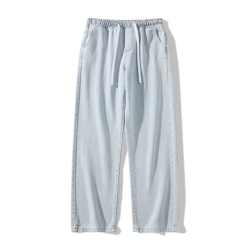 Trendy High Street Wide Leg Jeans | Comfortable Men's Denim Pants