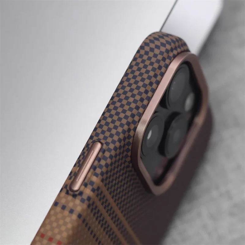 Luxury Carbon Fiber MagSafe Phone Case for iPhone Pro Max Models