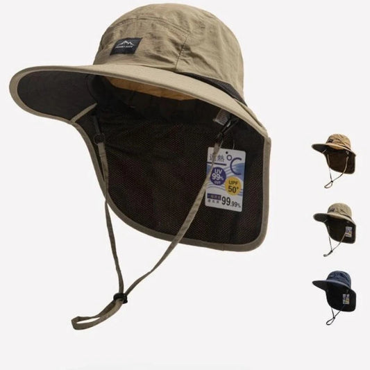 Unisex Wide Brim Waterproof Quick-drying Sun Hat | Outdoor Visor