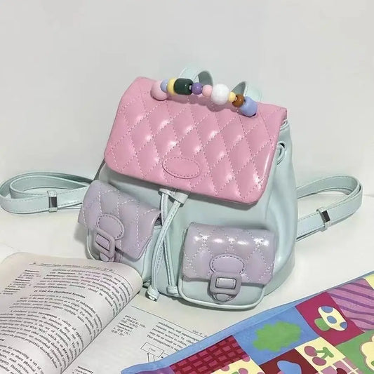 Mochila Versátil de Estilo Retro para Mujer | Diseño Chic con Retazos