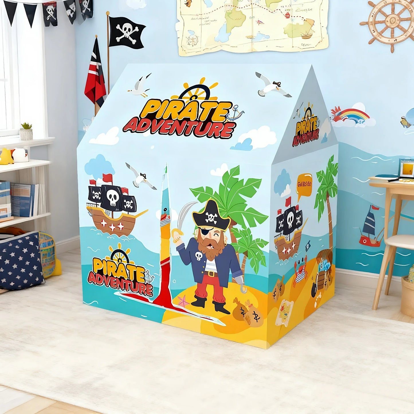 Children's Fun Toy Castle Tent | Portable Playhouse for Kids
