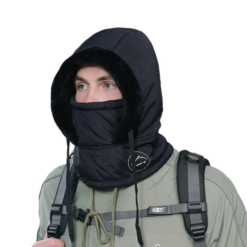 Unisex Plush Balaclava Winter Hat | Warm Knitted Face Mask