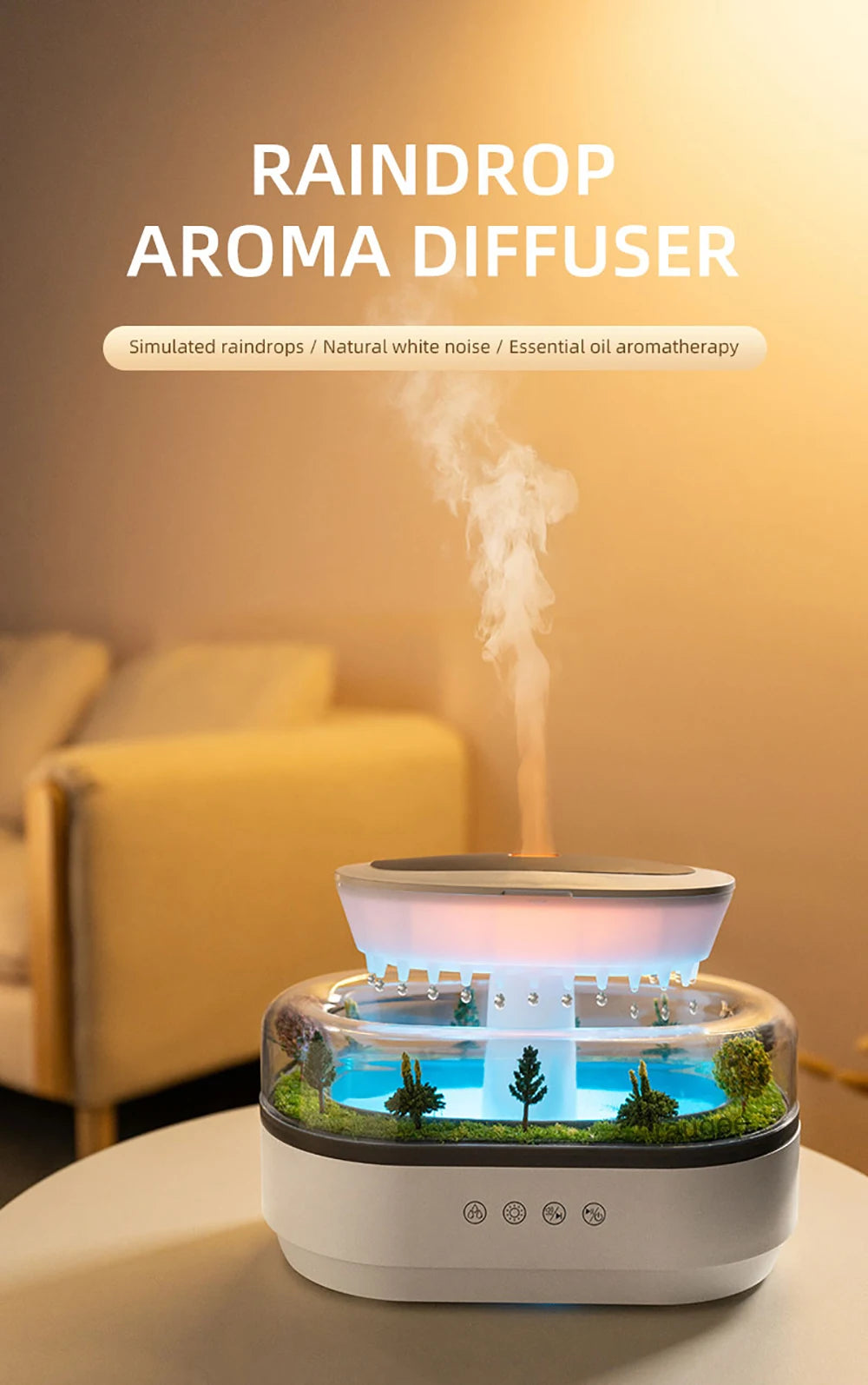 Essential Oils Humidifier and Aromatherapy Diffuser with Music