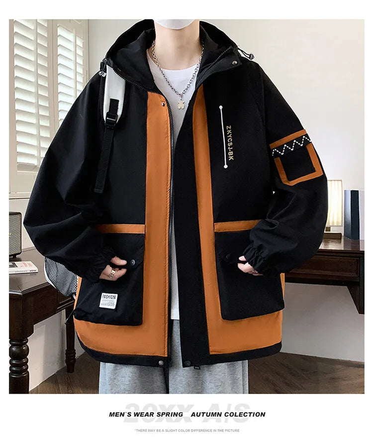 Classic Men's Hooded Casual Jackets | Stylish Windproof Coats