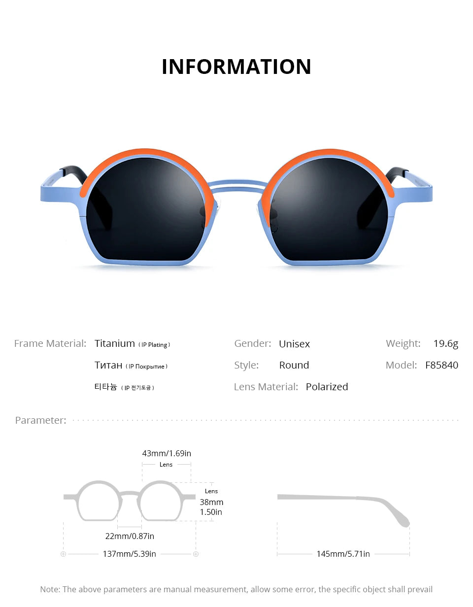 Stylish Vintage Round Polarized Sunglasses for Men & Women