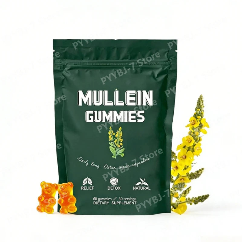 Respiratory Health Mullein Gummies | Pear Flavor Lung Support