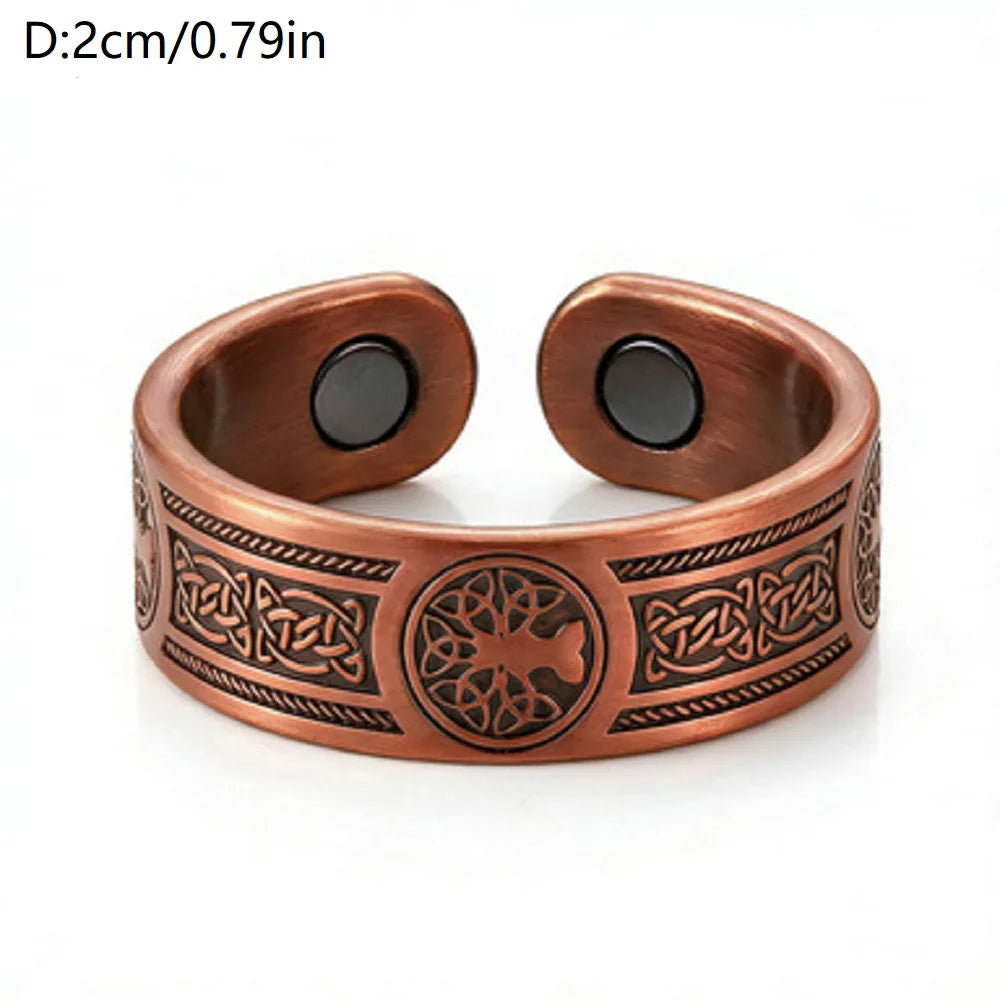 Unisex Vintage Healing Jewelry | Celtic Knot Magnetic Bracelet Set