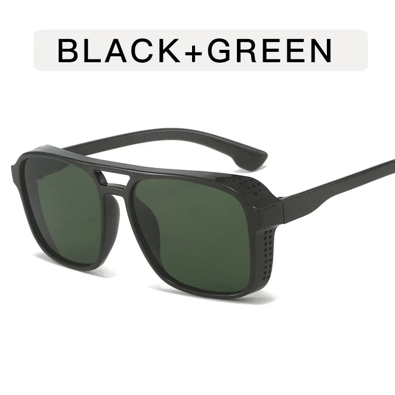 Classic Steampunk Style Sunglasses | Retro Square Sunglasses