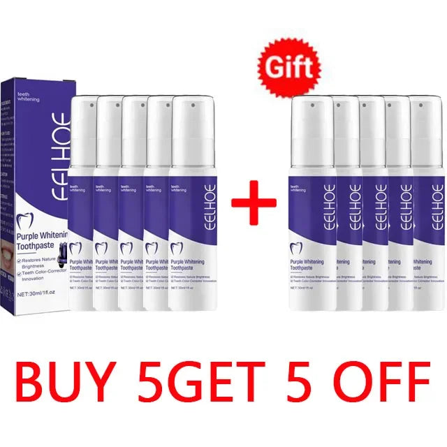 Purple Whitening Toothpaste | Deep Clean, Stain Removal & Fresh Breath