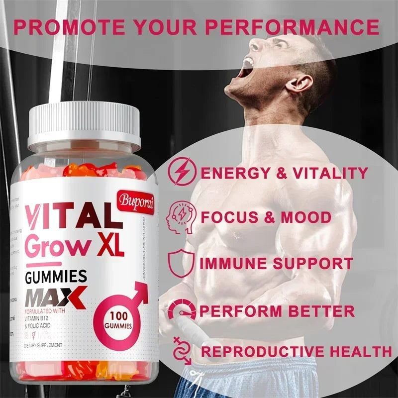 Vital Grow XL Male Gummies | Enhance Energy and Vitality