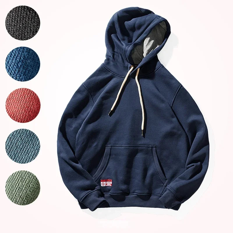 Men's Fashionable Hooded Pullover | Cozy Multi-Color Sports Top