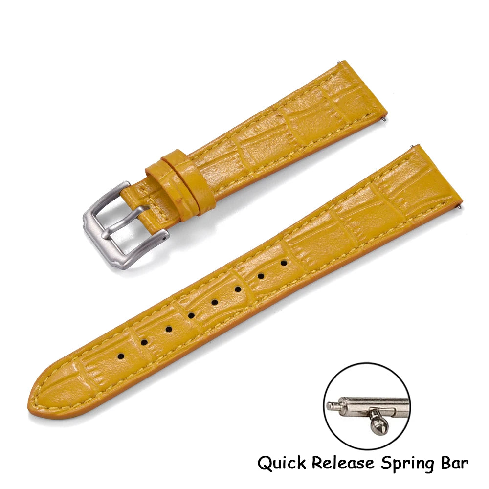 Quality Leather Watch Bands | Universal Slub Pattern Straps