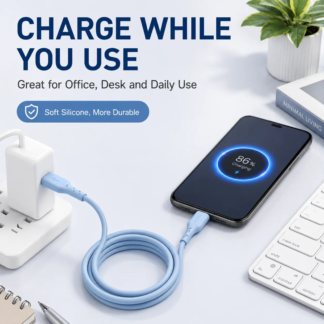 120W Super Fast Charging Cable | Durable USB A to USB C Cable