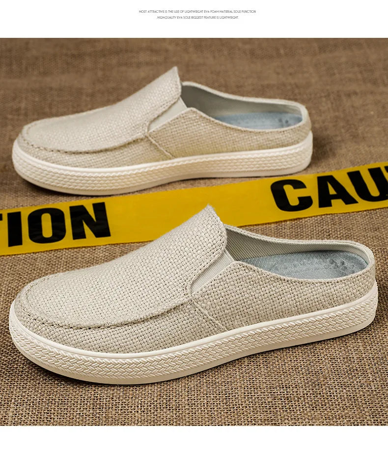 Men's Summer Breathable Half Slippers | Comfortable Casual Shoes