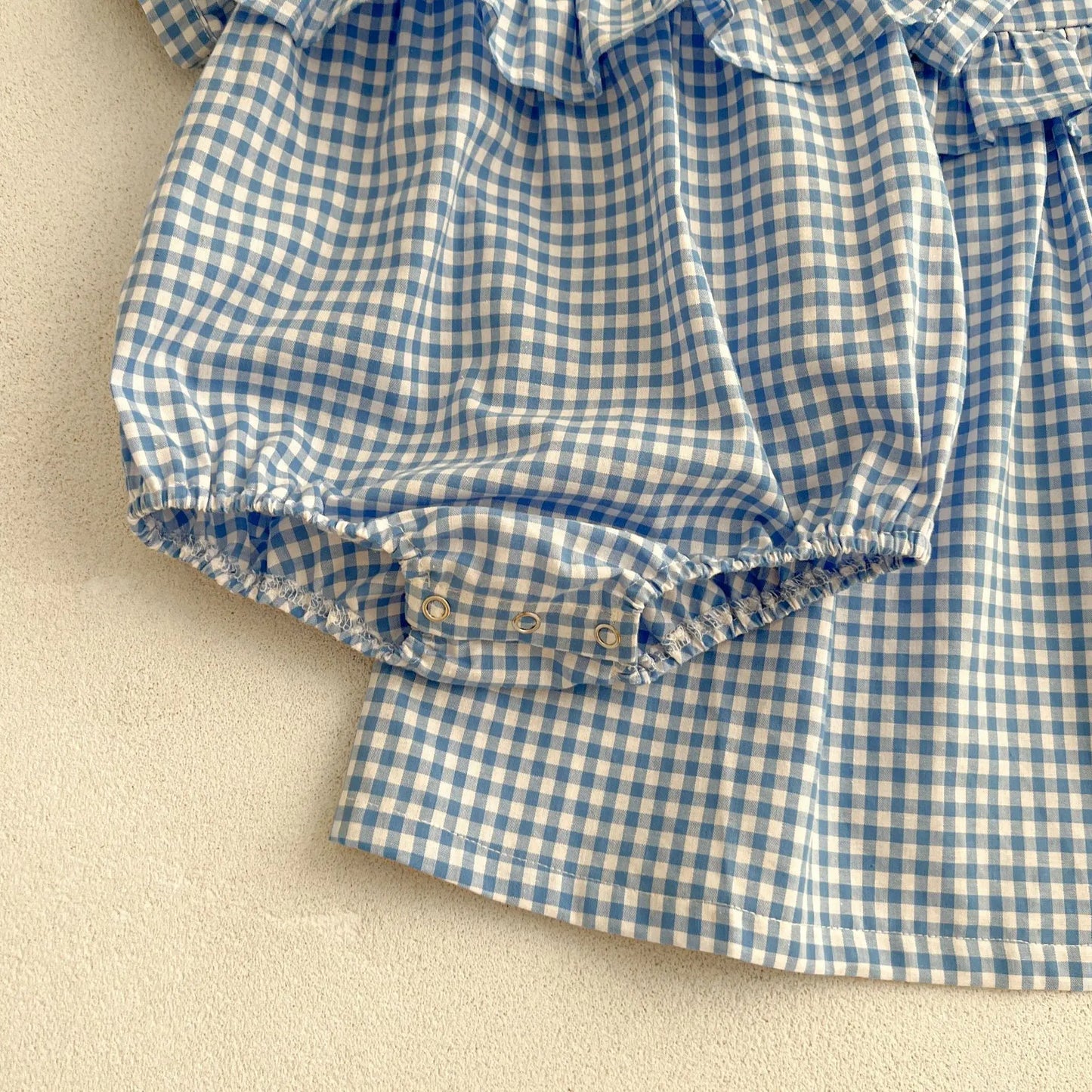 Stylish Summer Grid Jumpsuit for Baby Girls | Adorable & Comfy