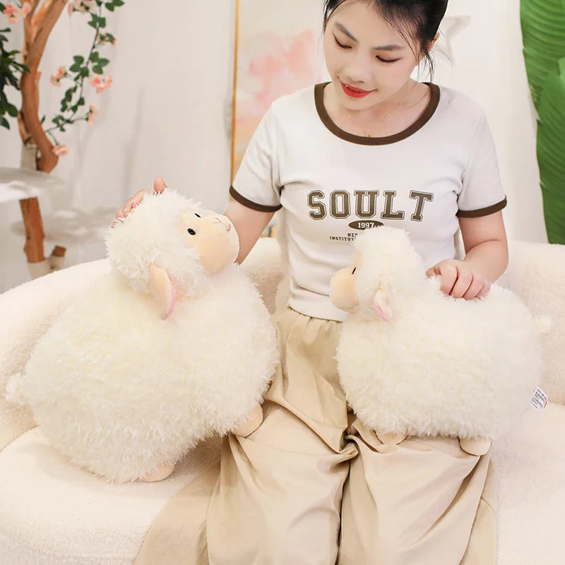 Soft Cotton Candy Plush Sheep Toys | Adorable Stuffed Alpaca Dolls