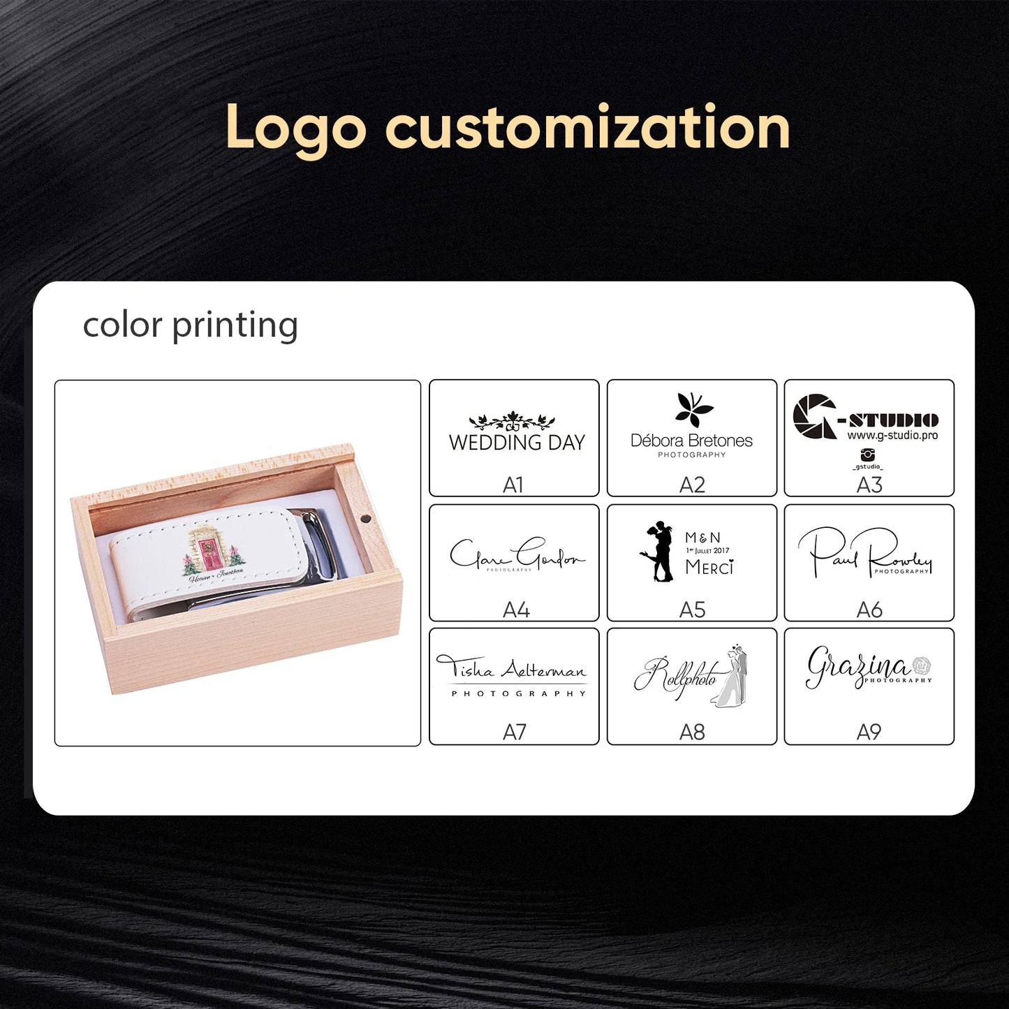 Transparent Cover Wooden USB Flash Drive | Custom Logo Options