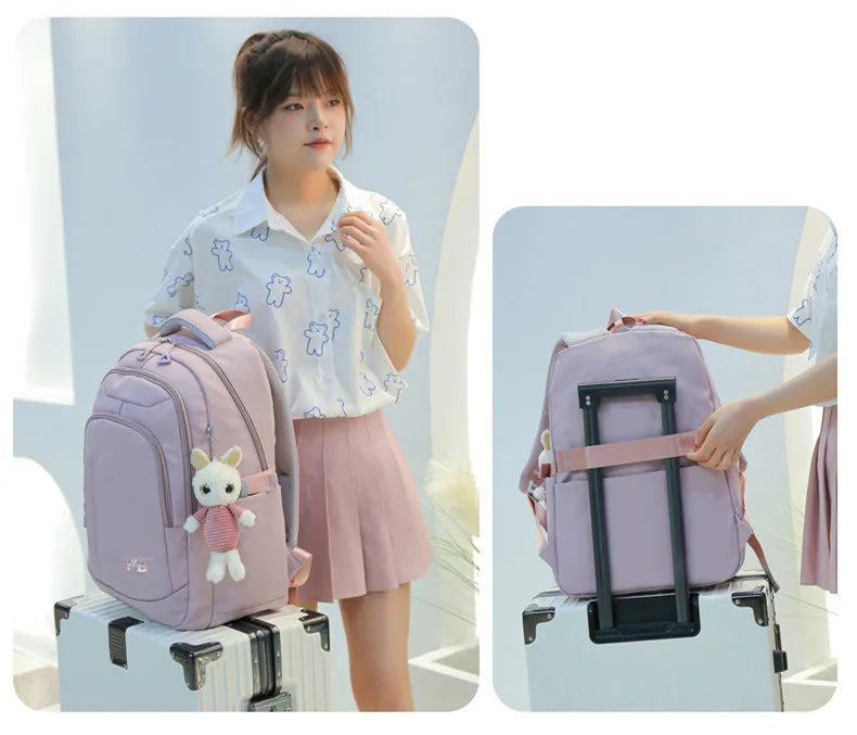Stylish Pink School Backpack for Girls | Fashion Meets Functionality