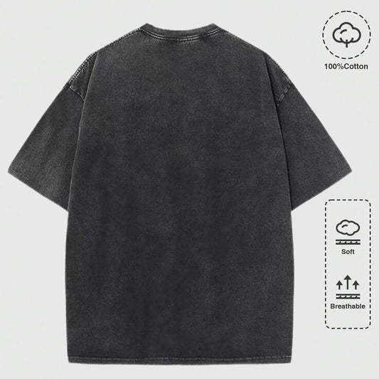 Men's Oversized Cotton T-Shirts | Casual Summer Short Sleeve Tops