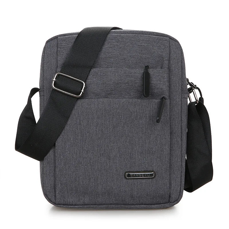 Men's Multi-Layer Zipper Crossbody Phone Bag for Travel