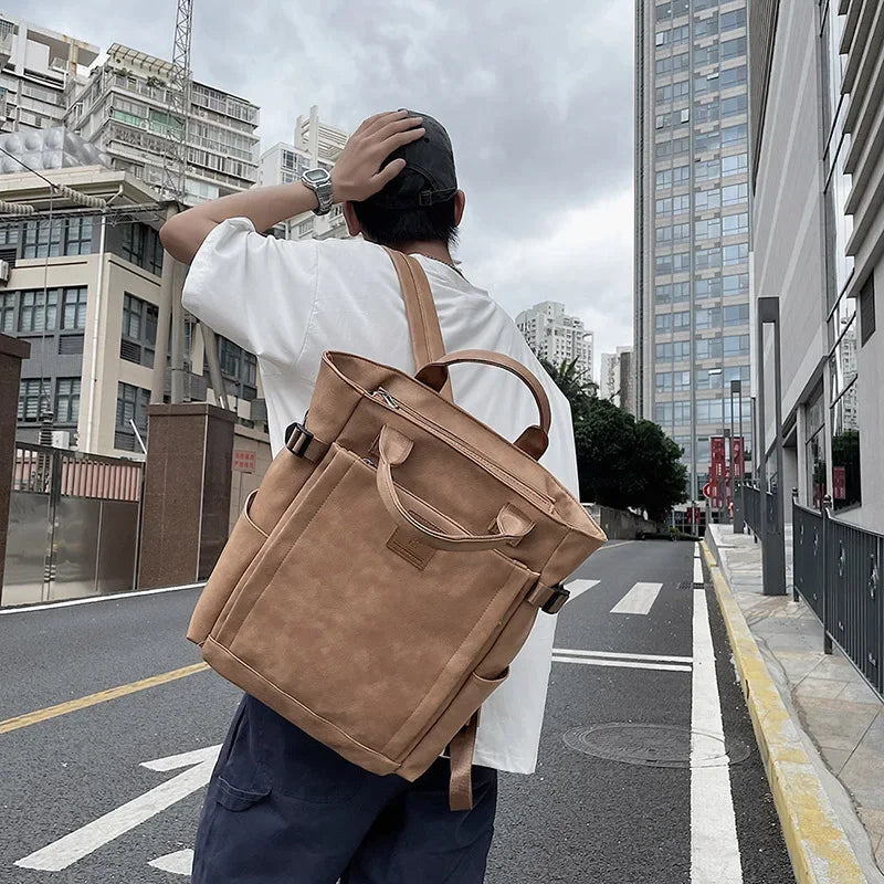 Stylish PU Leather Women's Backpack | Spacious Travel Companion