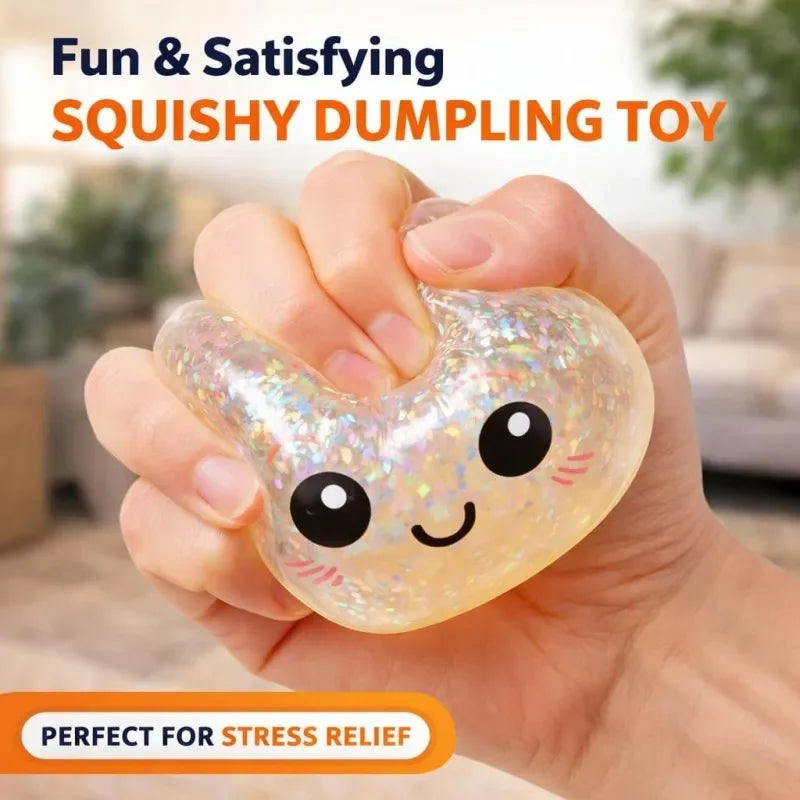 Simulation Flash Dumpling Pressure Ball Slow Rebound Soft Pinch Decompression Office Home Decorat Children Adults Birthday Gifts