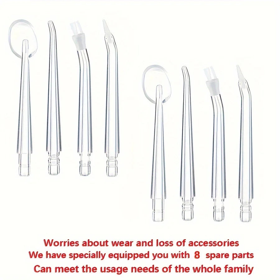 8-Piece Water Flosser Replacement Tips for Ultimate Oral Care