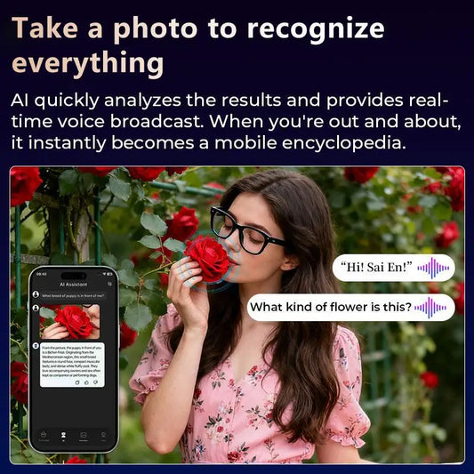 Multifunctional Smart AI Camera Glasses | 4K Recording & Translation