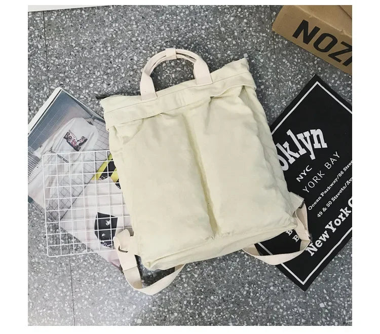 High Capacity Solid Color Backpack for Women & Teens | Travel & School Bag